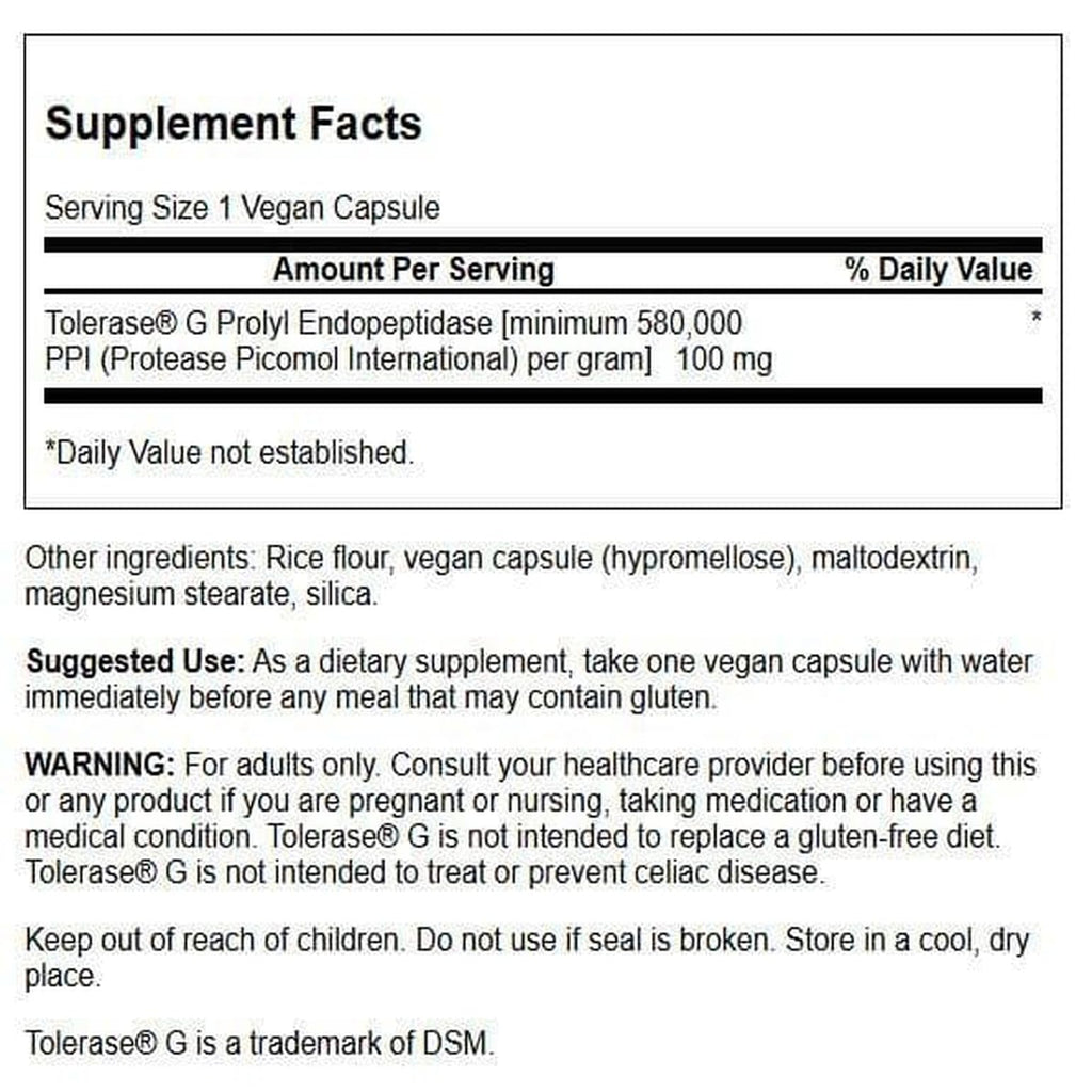 Swanson Gluten Rid with Tolerase G 100 mg | 90 Veg Capsules Enzyme