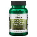 Swanson Grape Seed Green Tea & Pine Bark Complex - Antioxidant Support, 60 Capsules