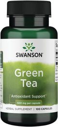 Swanson Green Tea Extract Supplement - 500 mg, 100 Capsules | Antioxidant Rich