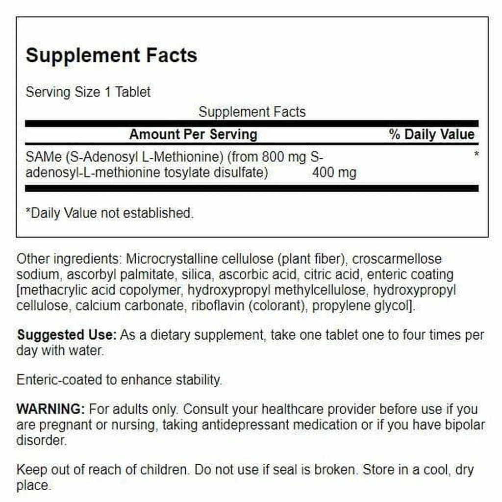 Swanson High-Potency Same 400 Milligrams 30 Tabs