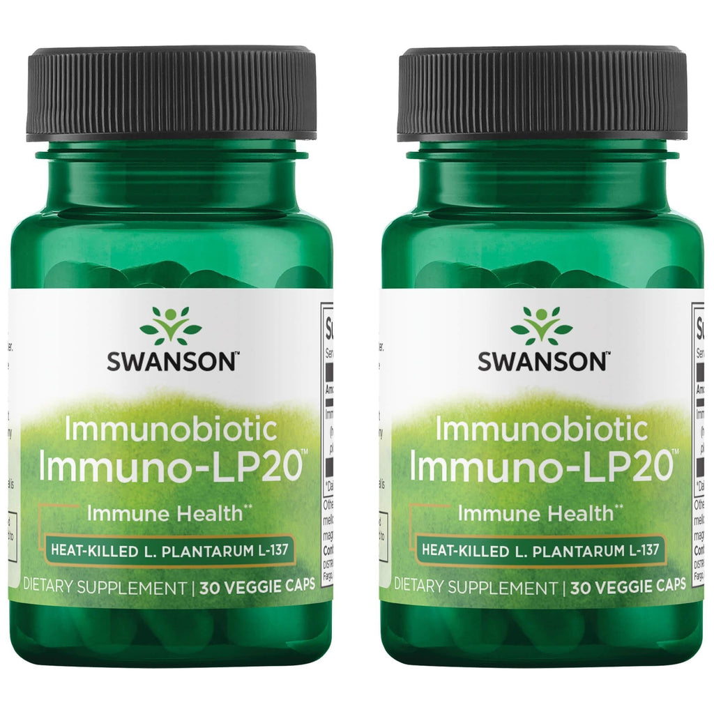 Swanson Immunobiotic Immuno-Lp20 50 Milligrams 30 Veg Capsules (2 Pack)