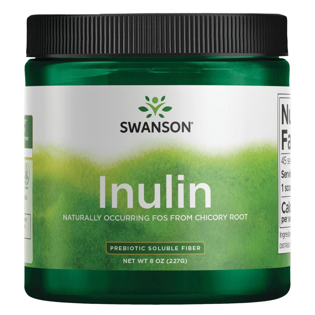 Swanson Inulin Prebiotic Powder – Digestive Health Support (8 oz)