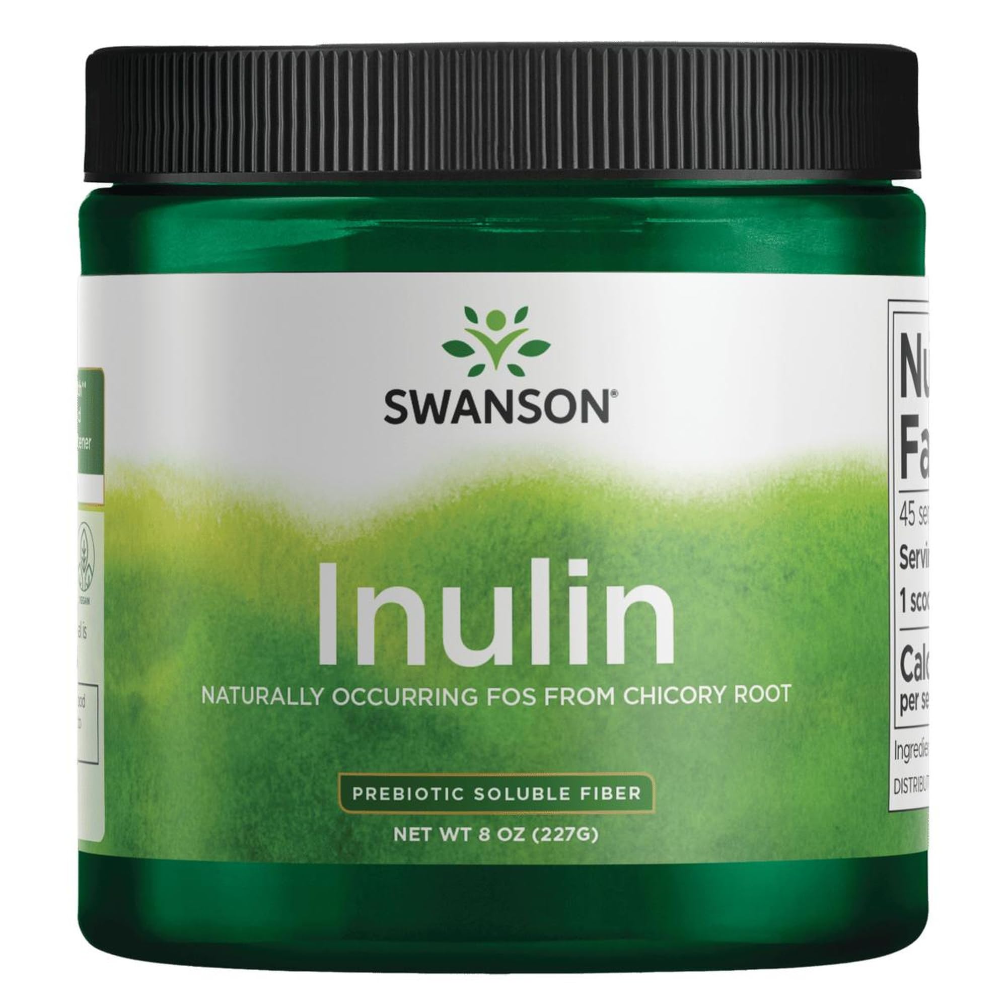 Swanson Inulin Prebiotic Powder – Digestive Health Support (8 oz)