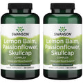 Swanson Lemon Balm Passion Flower Skullcap Complex 180 Caps 2-Pack
