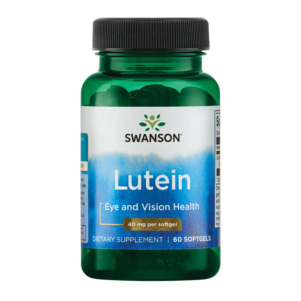 Swanson Lutein Eye Vision Supplement – 4 mg per Softgel, 60 Softgels
