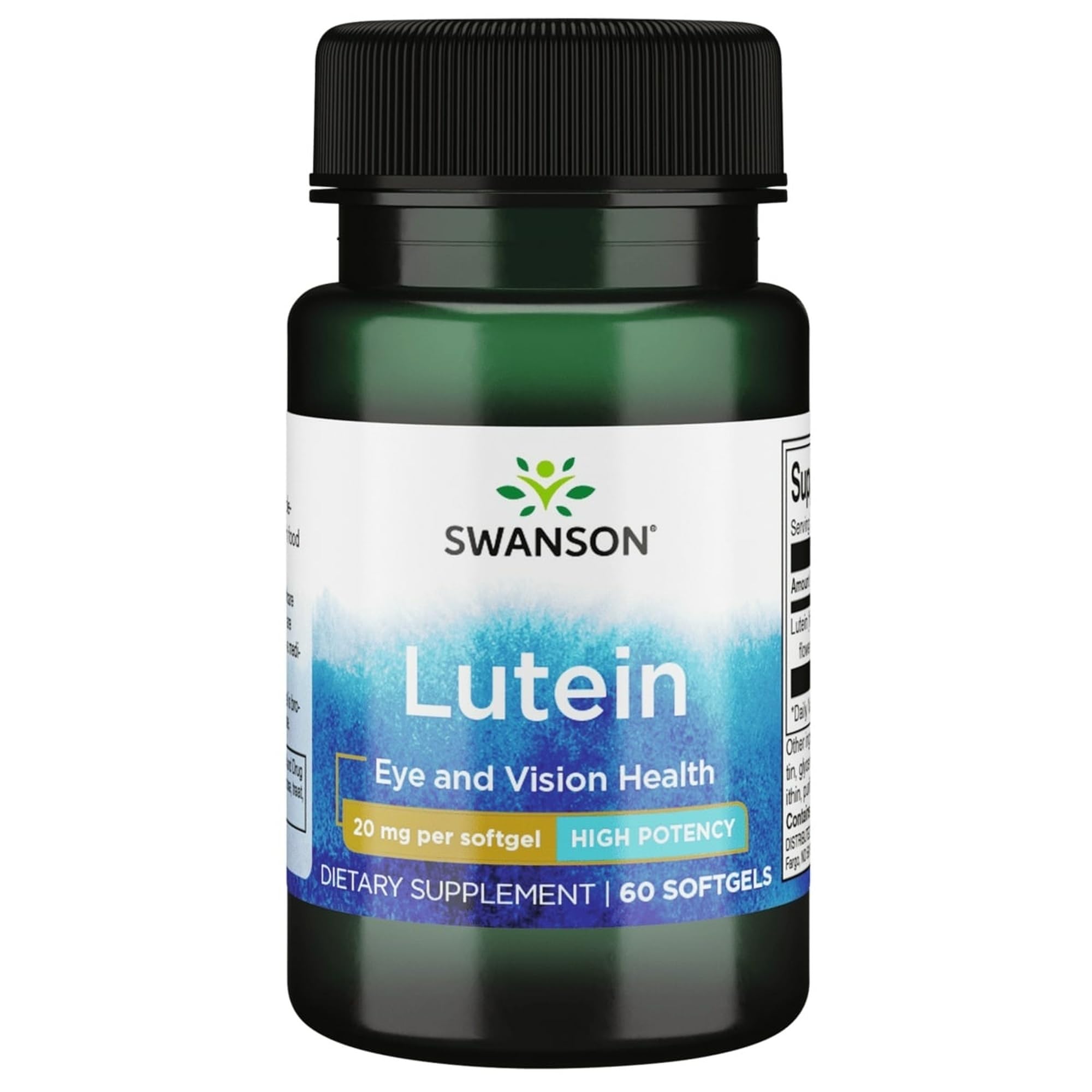 Swanson Lutein 20 mg – 60 Sgels | Vision Support & Eye Health