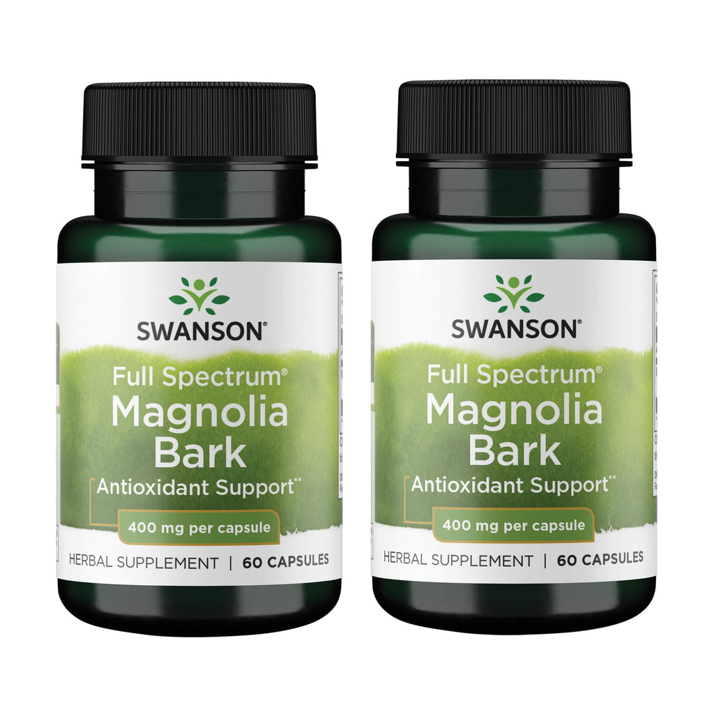 Swanson Magnolia Bark: Nervous System & Digestive Support (60 Caps)