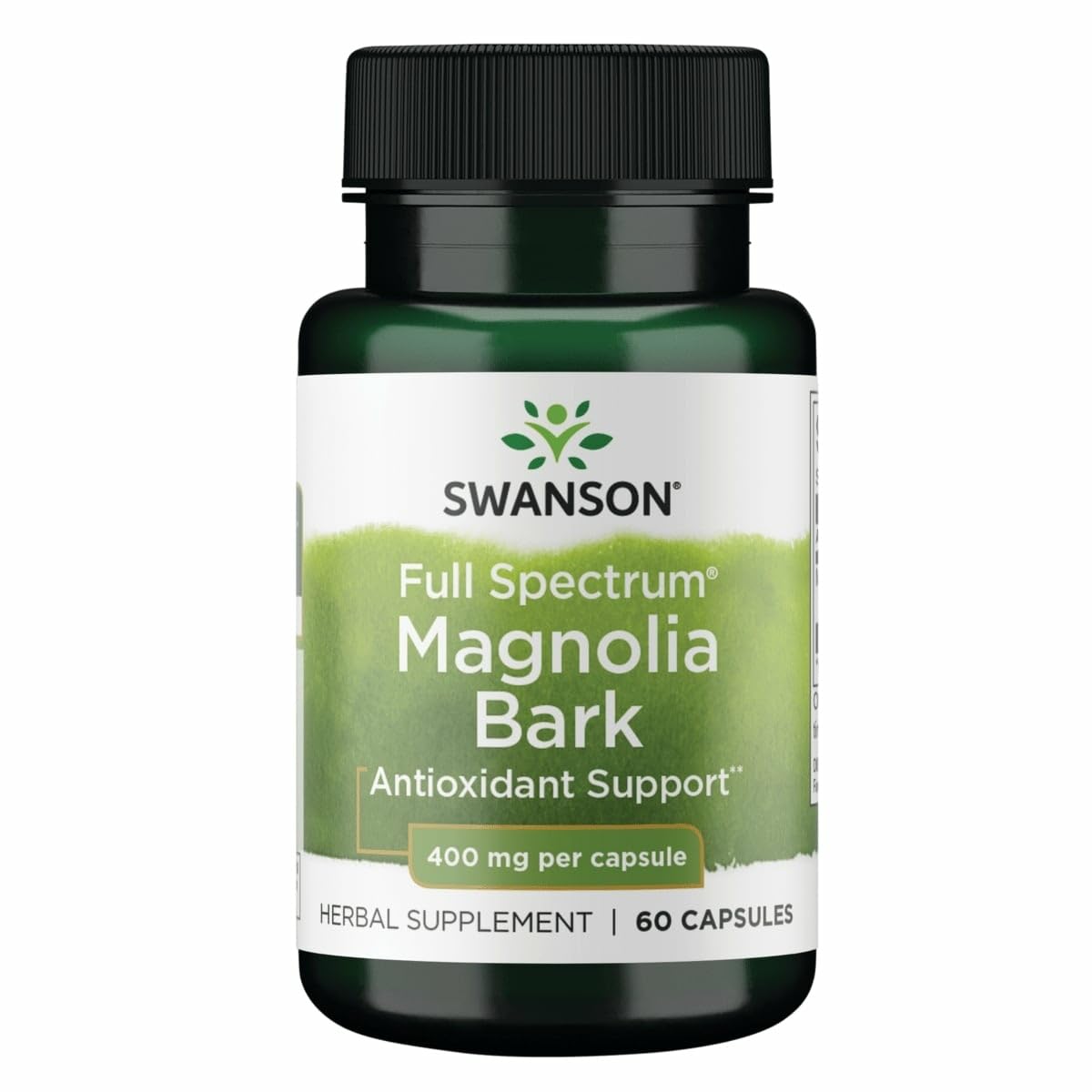 Swanson Magnolia Bark 60 Caps (400 mg) - Digestive & Nervous System Support