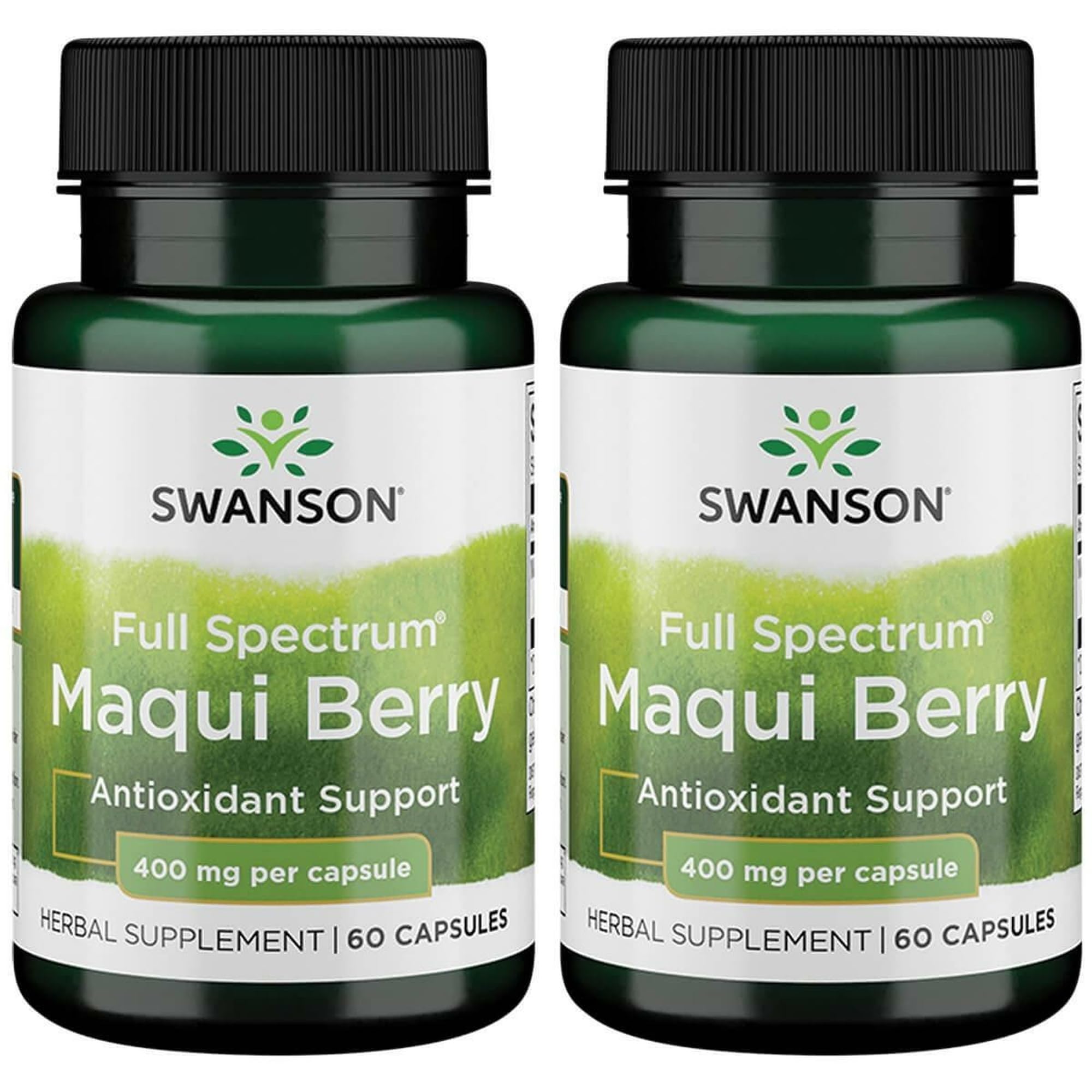 Swanson Full Spectrum Maqui Berry 400 mg - 60 Caps (2 Pack) | Antioxidant Support