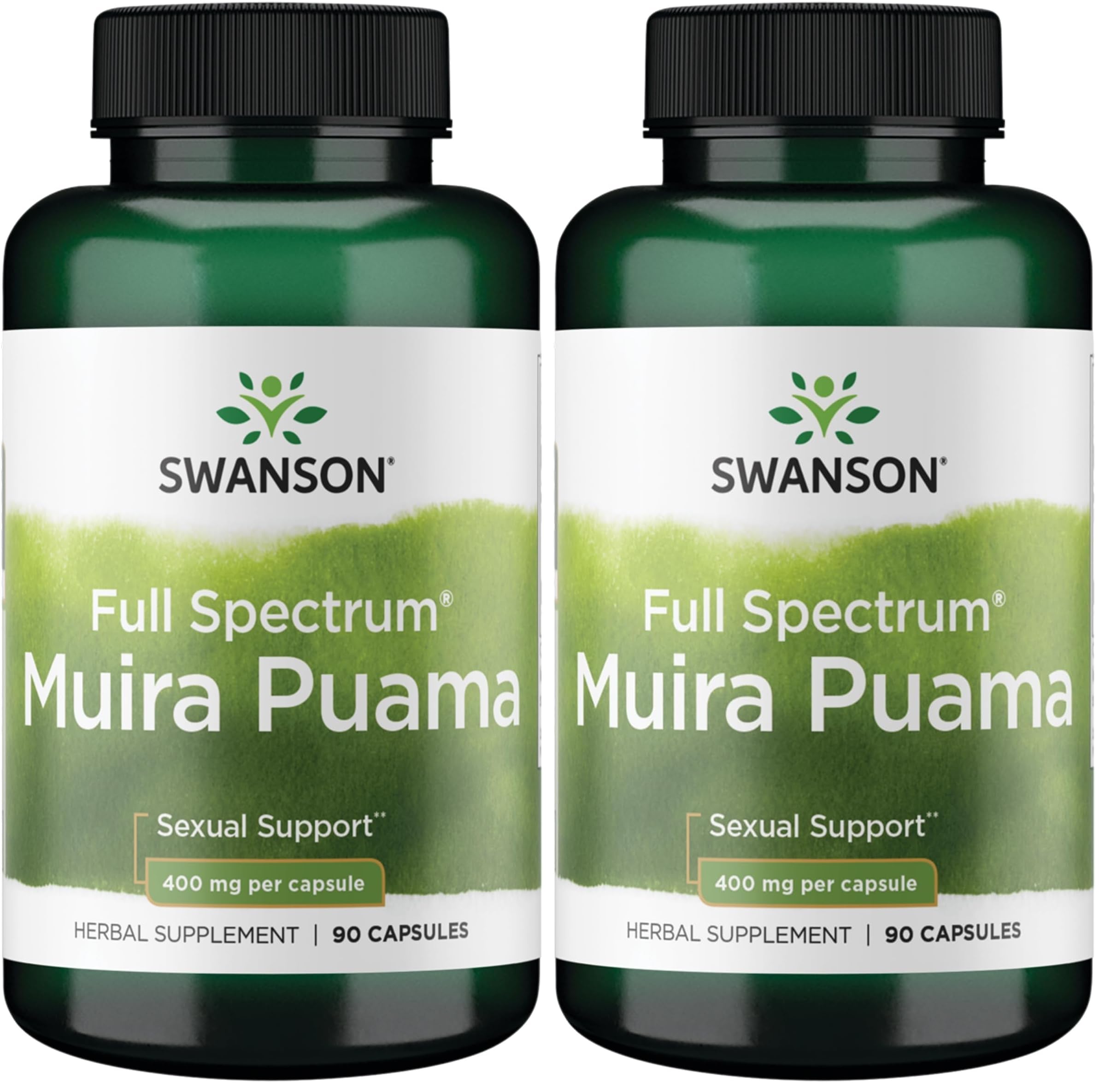 Swanson Muira Puama Root 400 mg, 90 Caps (Pack of 2) – Sexual Vitality