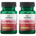 Swanson Nattokinase 2000 FU (100 mg) – 30 Capsules Enzyme, 2 Pack