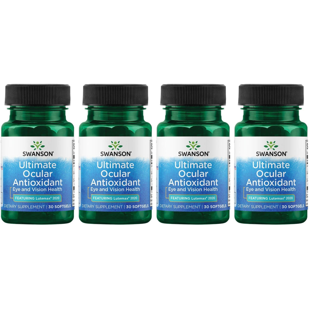 Swanson Ultimate Ocular Antioxidant with Lutemax 2020 – 30 Softgels (4 Pack)