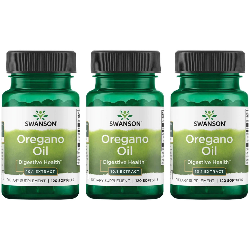 Swanson Oregano Oil 10:1 Extract – 120 Softgels (3 Pack)