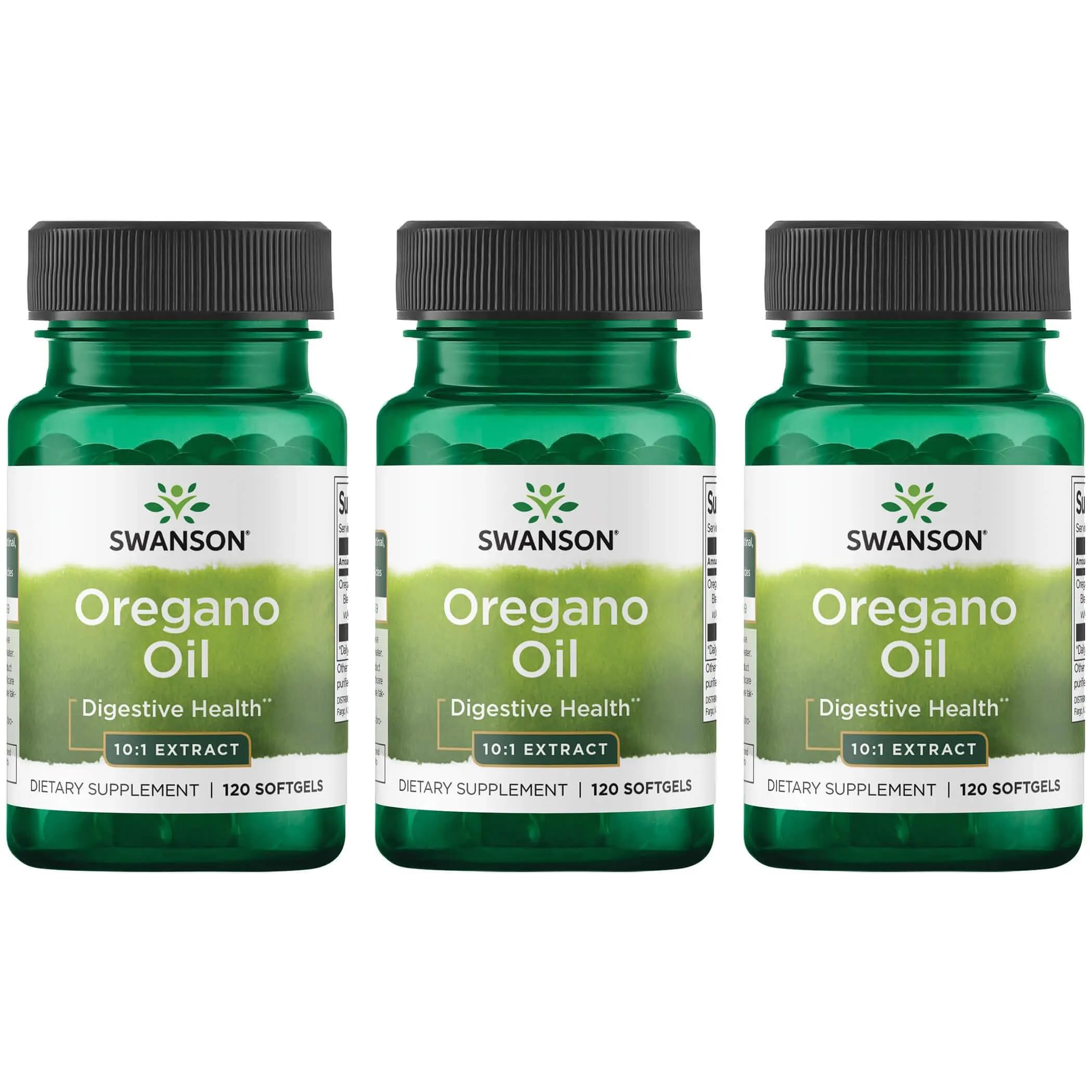 Swanson Oregano Oil 10:1 Extract – 120 Softgels (3 Pack)
