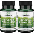 Swanson Organic Spirulina & Astaxanthin 120 Veg Tabs (2 Pack)