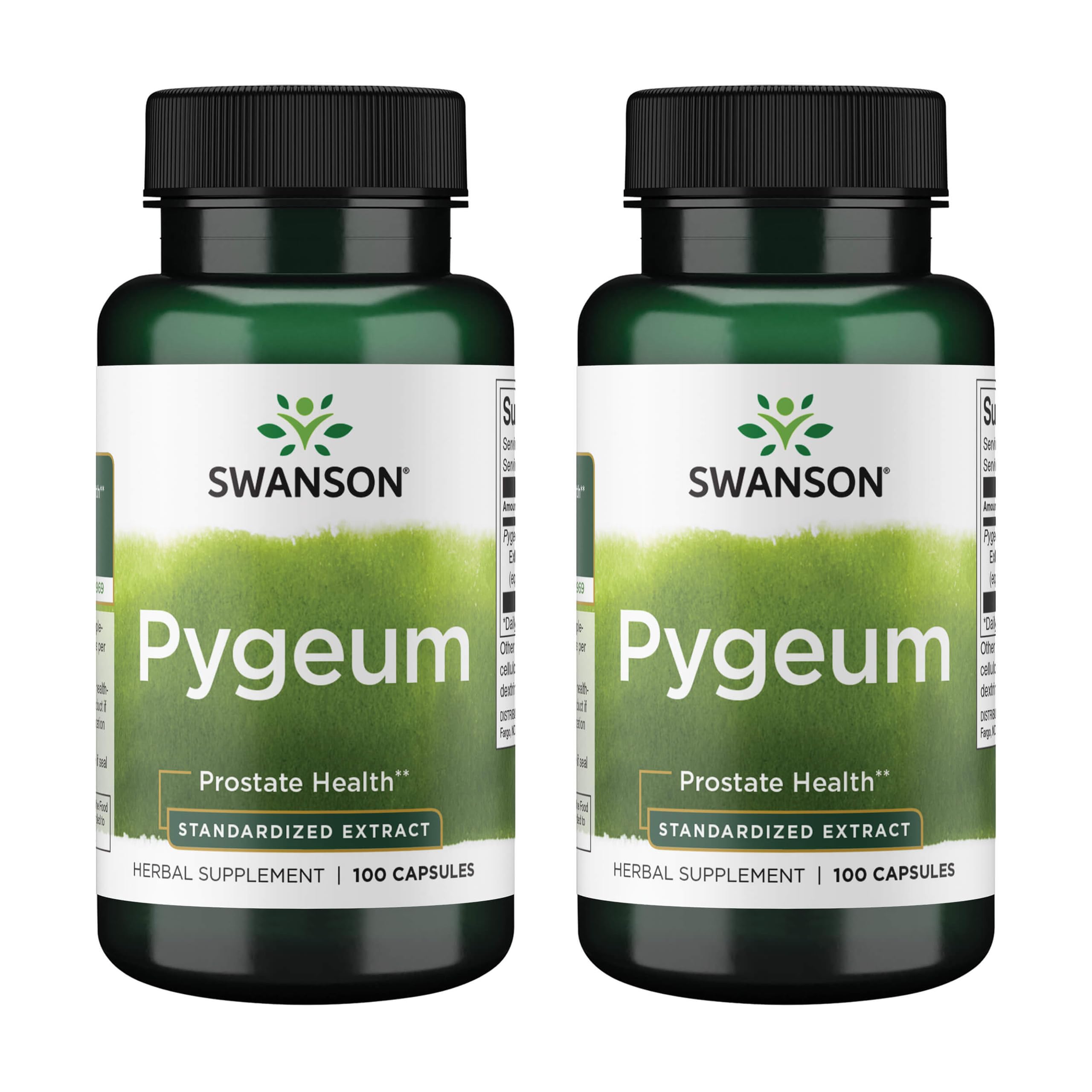Swanson Pygeum - Prostate & Urinary Health Support | 2 Pack, 100 Capsules, 125 mg