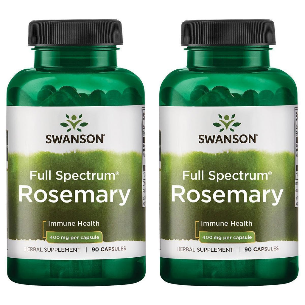 Swanson Rosemary 400 mg – Immune Support (90 Capsules, 2 Pack)
