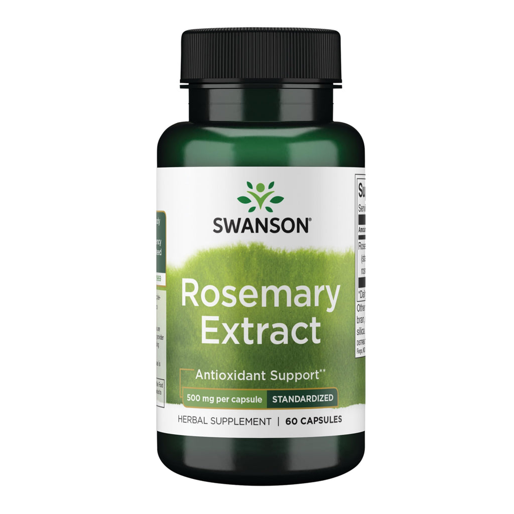 Swanson Rosemary Extract 500 mg - 60 Capsules | 6% Rosmarinic Acid
