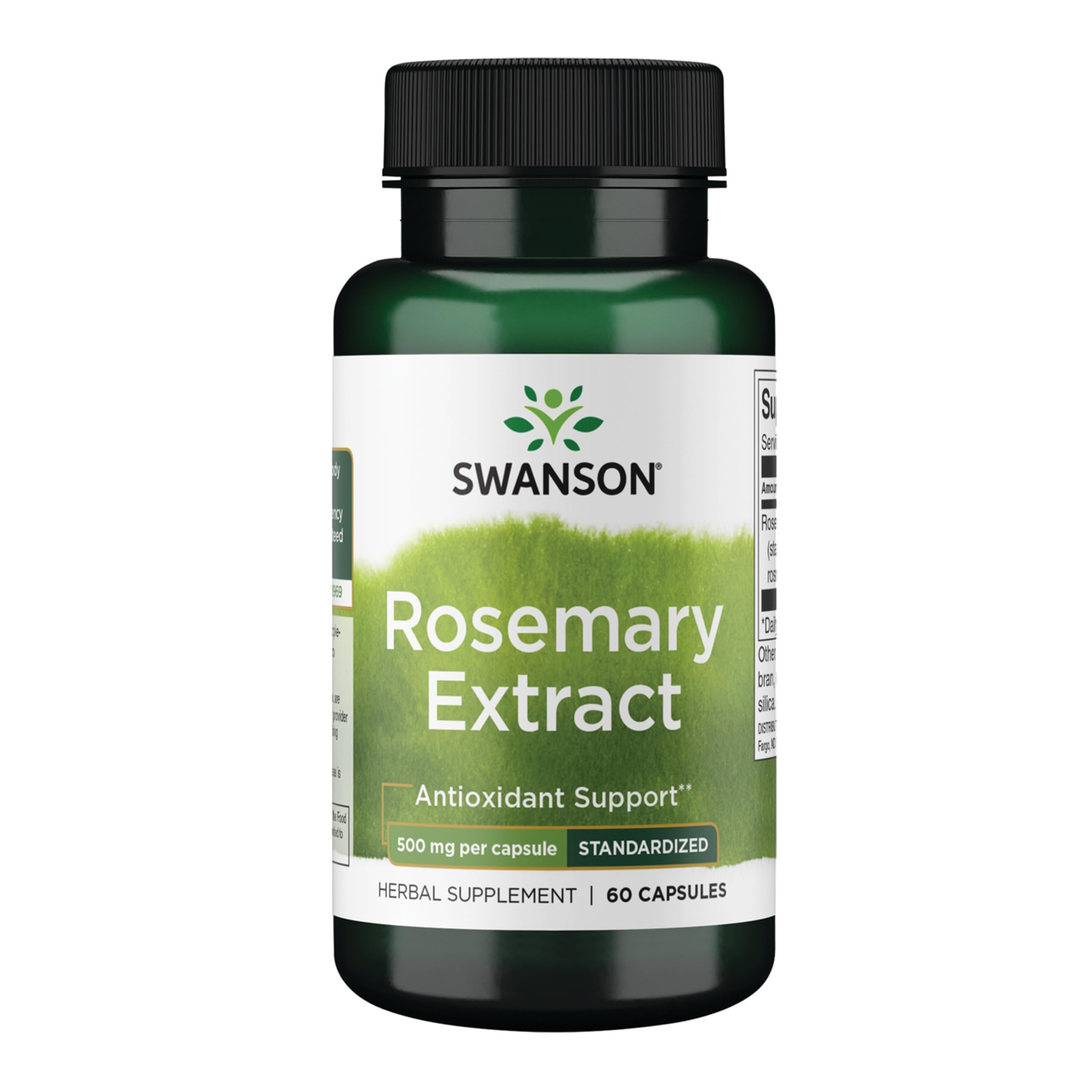 Swanson Rosemary Extract 500 mg - 60 Capsules | 6% Rosmarinic Acid