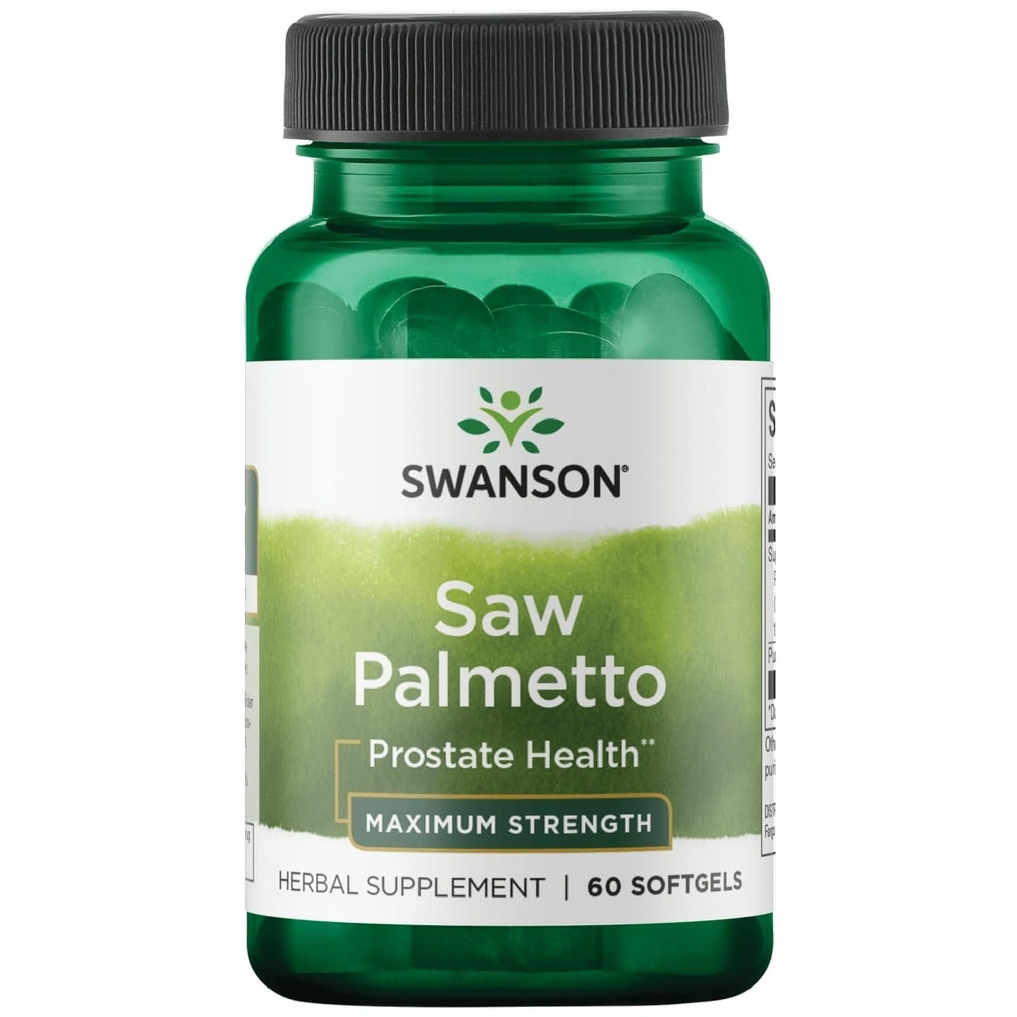 Swanson Saw Palmetto 320 Milligrams 60 Sgels – Prostate Health & Hormonal Balance
