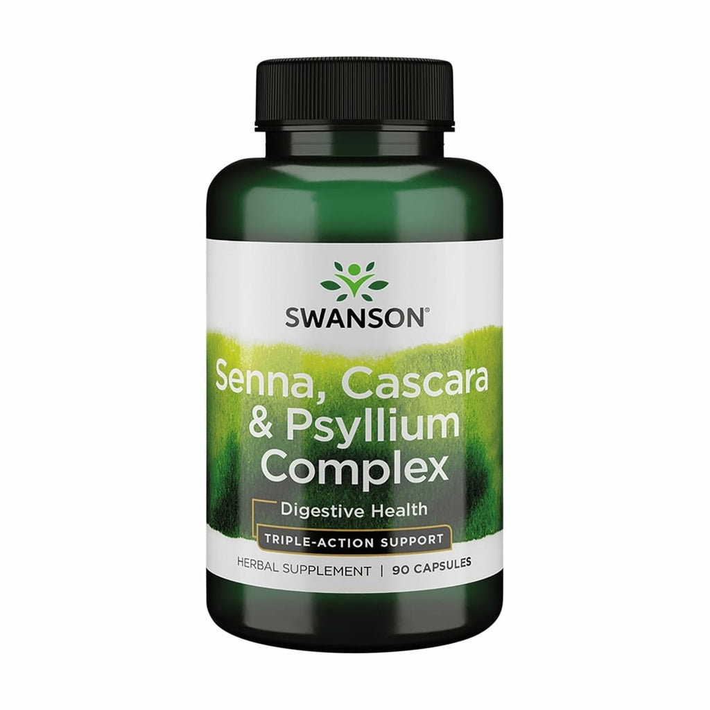 Swanson Senna Psyllium Cascara Complex GI Tract Regularity Support - 90 Capsules