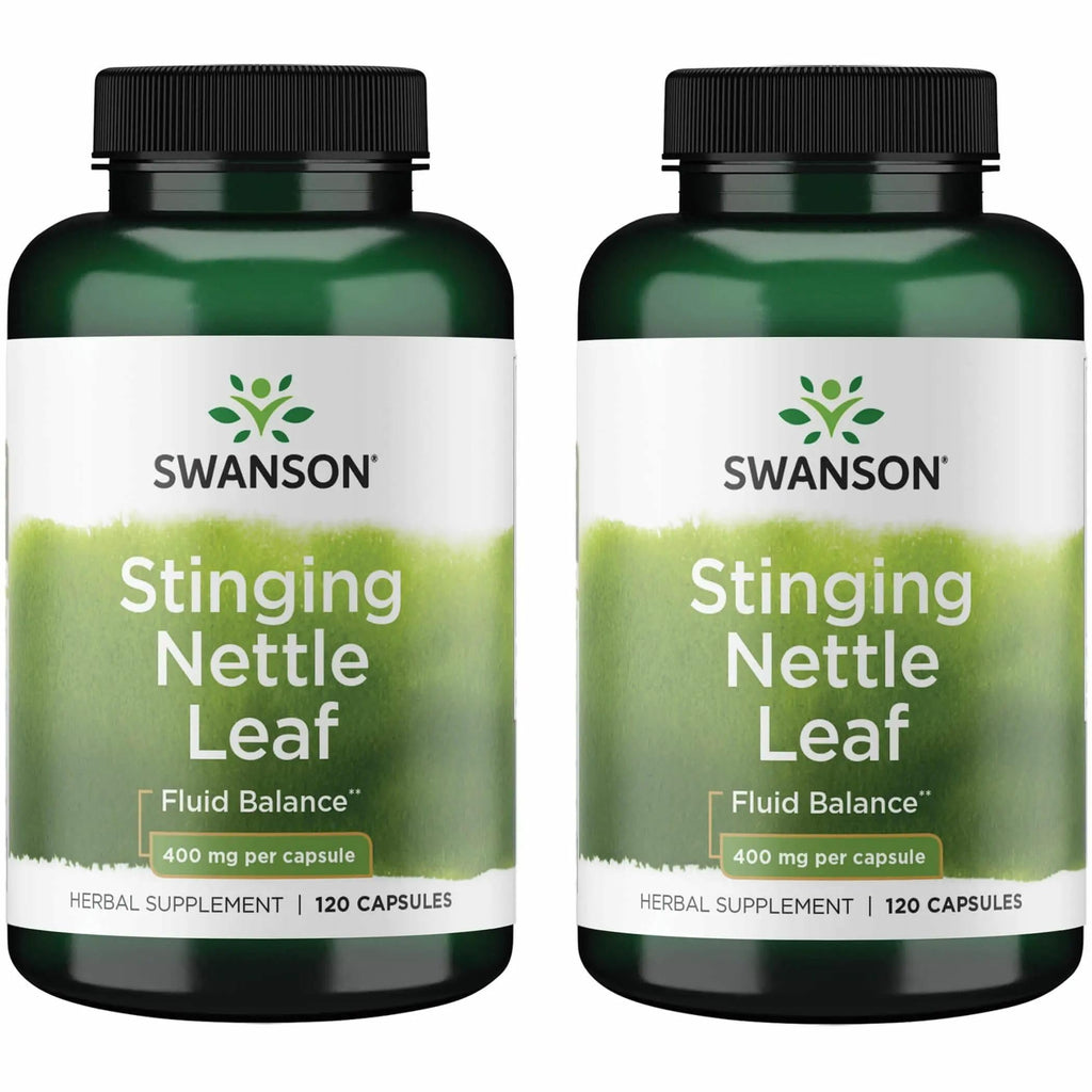 Swanson Stinging Nettle Leaf (Urtica Dioica) - Urinary & Respiratory Support (120 Capsules) - 2 Pack
