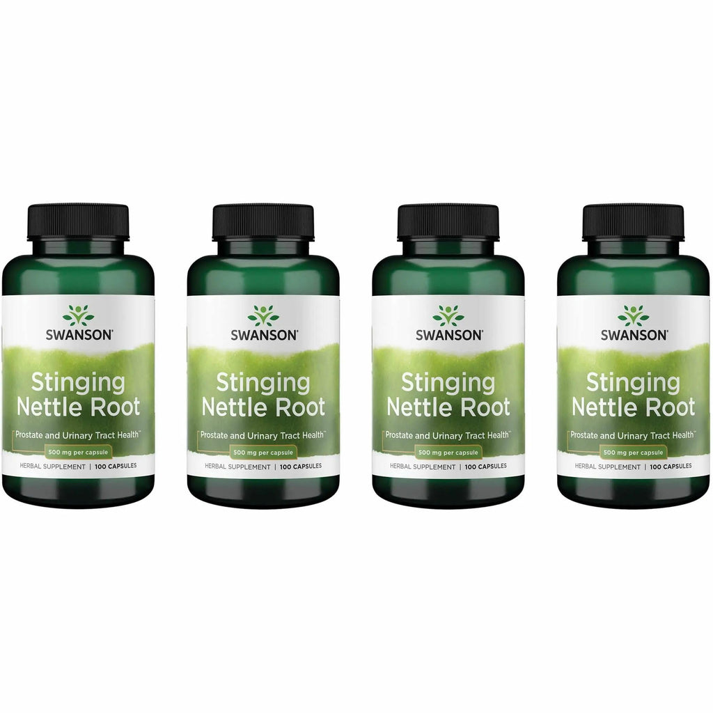 Stinging Nettle Root 500mg Capsules - Swanson (100 Caps) 4 Pack