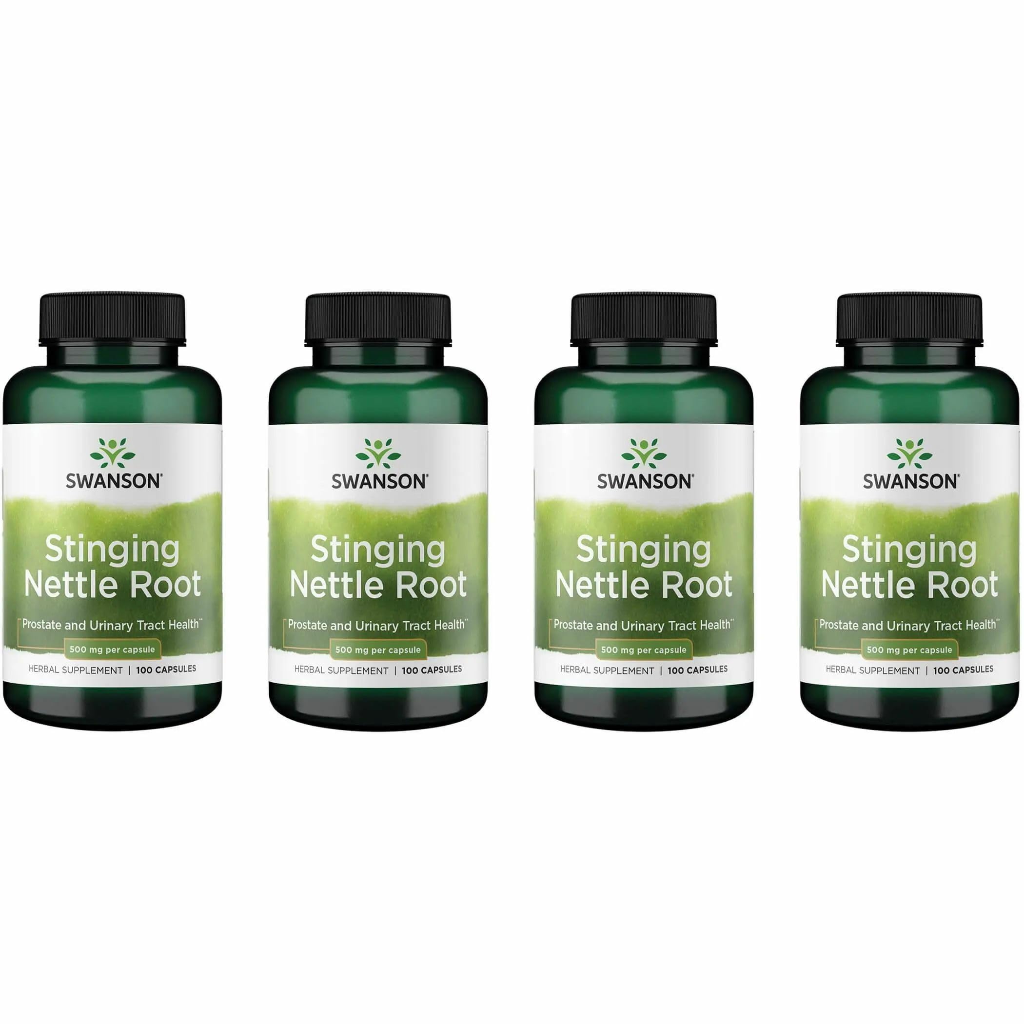 Stinging Nettle Root 500mg Capsules - Swanson (100 Caps) 4 Pack