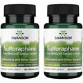 Swanson Sulforaphane - Broccoli Sprout Extract for Liver & GI Health | 0.4% Sulforaphane | 60 Veggie Caps (2 Pack)
