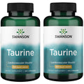 Swanson Taurine – Amino Acid Supplement for Energy, Electrolyte Balance & Heart Health (100 Capsules, 500mg) (2 Pack)