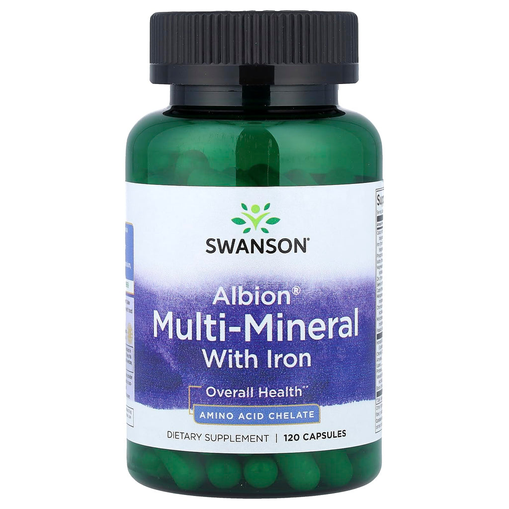 Swanson ULT Albion Multi-MIN W/Iron 120 Caps | Chelated Mineral Formula