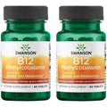 Swanson Vitamin B12 Methylcobalamin 2,500 mcg – Black Cherry Flavor, 60 Tabs (2 Pack)