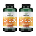 Swanson Vitamin C with Rose Hips – Immune Support, Skin & Heart Health | 90 Capsules, 1000mg Each (2 Pack)