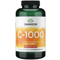 Swanson Vitamin C with Rose Hips – Immune Support, Skin & Heart Health | 90 Capsules, 1000 mg