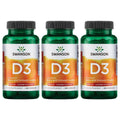 Swanson Vitamin D-3 2000 IU (Sunshine Vitamin) 250 Caps - 3 Pack