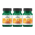 Swanson Natural Vitamin K2 MK-7 Natto 50 mcg 30 Sgels (3 Pack)