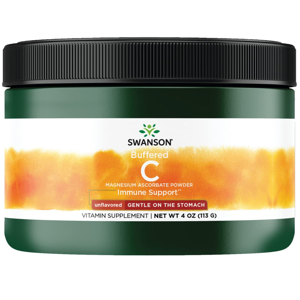 Swanson Buffered C Magnesium Ascorbate Unflavored 4 oz | Vitamin C Supplement