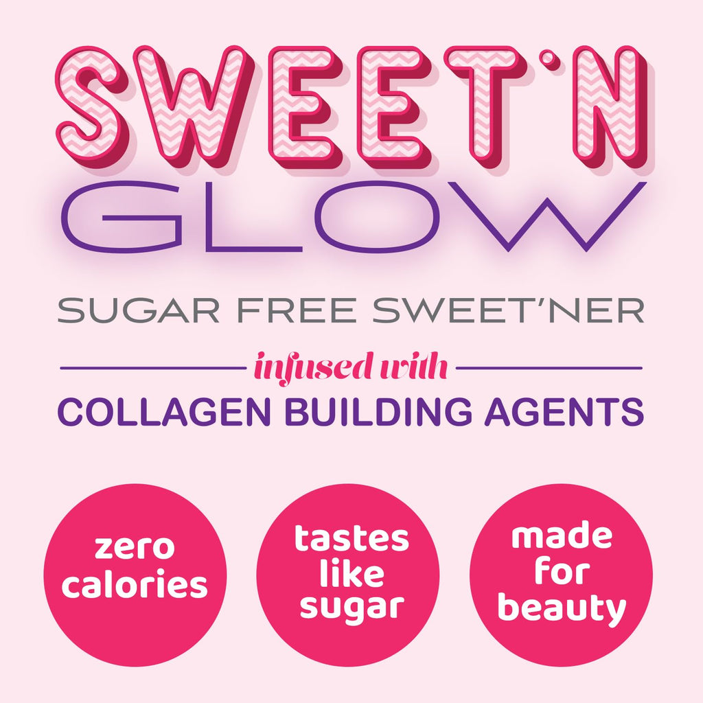 Sweet'N Glow Zero Calorie Sugar Free Collagen Booster – 30 Servings (Unflavored)