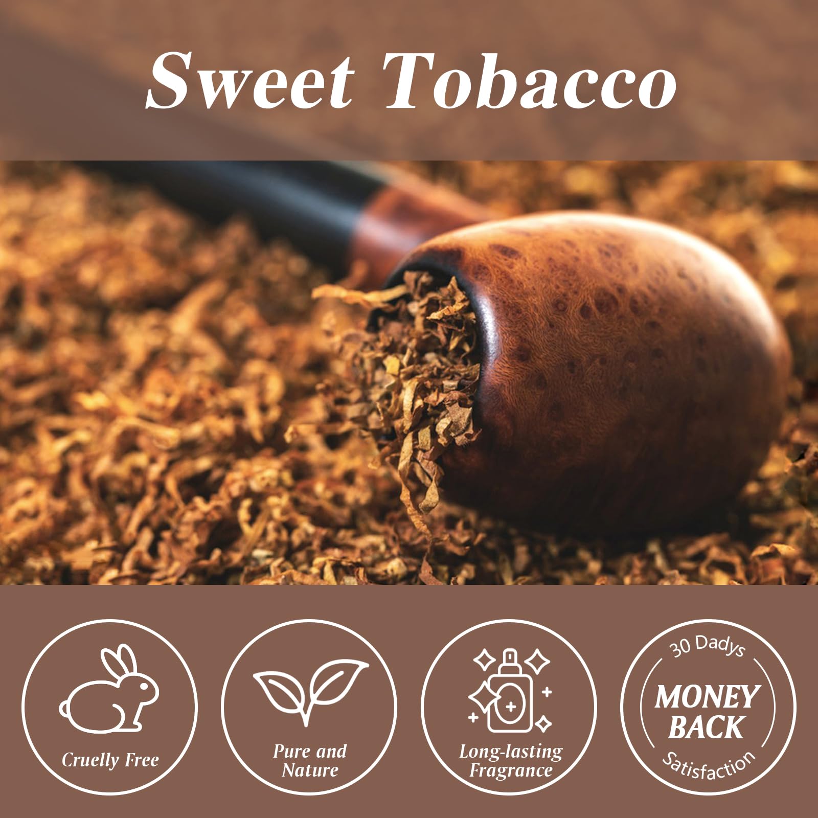 Sweet Tobacco Fragrance Oil 100ml | Aromatherapy Essential Oil for Diffusers, Massage, Soap & Candle Making