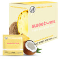 Sweetums Feminine Wipes for Women – pH Balanced, Pina Colada Flavor, Individually Wrapped (Pack of 10)