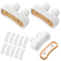 Swiffen 2 Pcs Aromatherapy Nasal Inhalers with 10 Wicks — Portable Refillable Diffusers