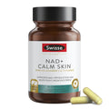 Swisse Plus NAD+ Calm Skin | Clinically Tested NAD+ Supplement | Supports Balanced, Healthy Skin | Anti-Aging Supplement for Women & Men | 30 Capsules