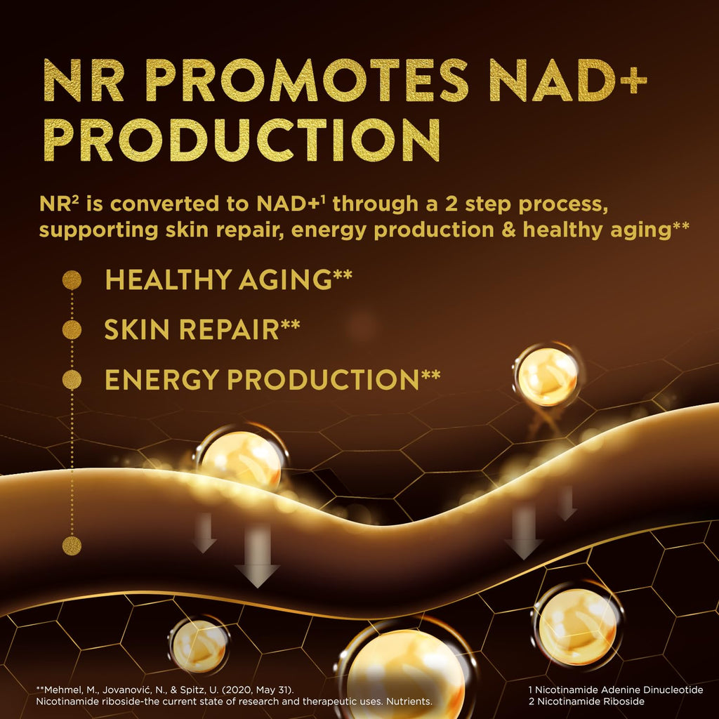 Swisse Plus NAD+ Calm Skin | Clinically Tested NAD+ Supplement | Supports Balanced, Healthy Skin | Anti-Aging Supplement for Women & Men | 30 Capsules