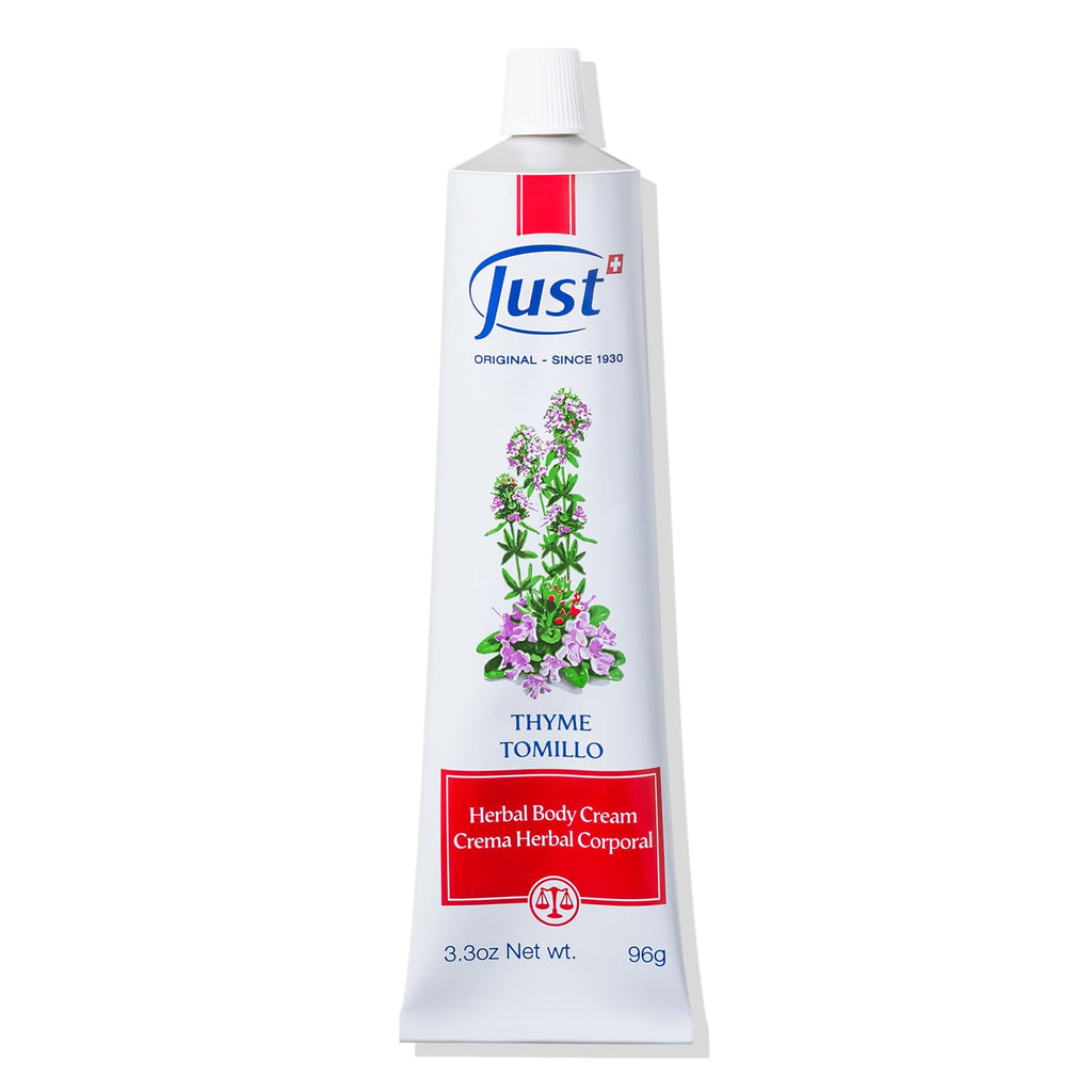 SwissJust Thyme Cream 96g – Massage Cream with Camphor & Essential Oils