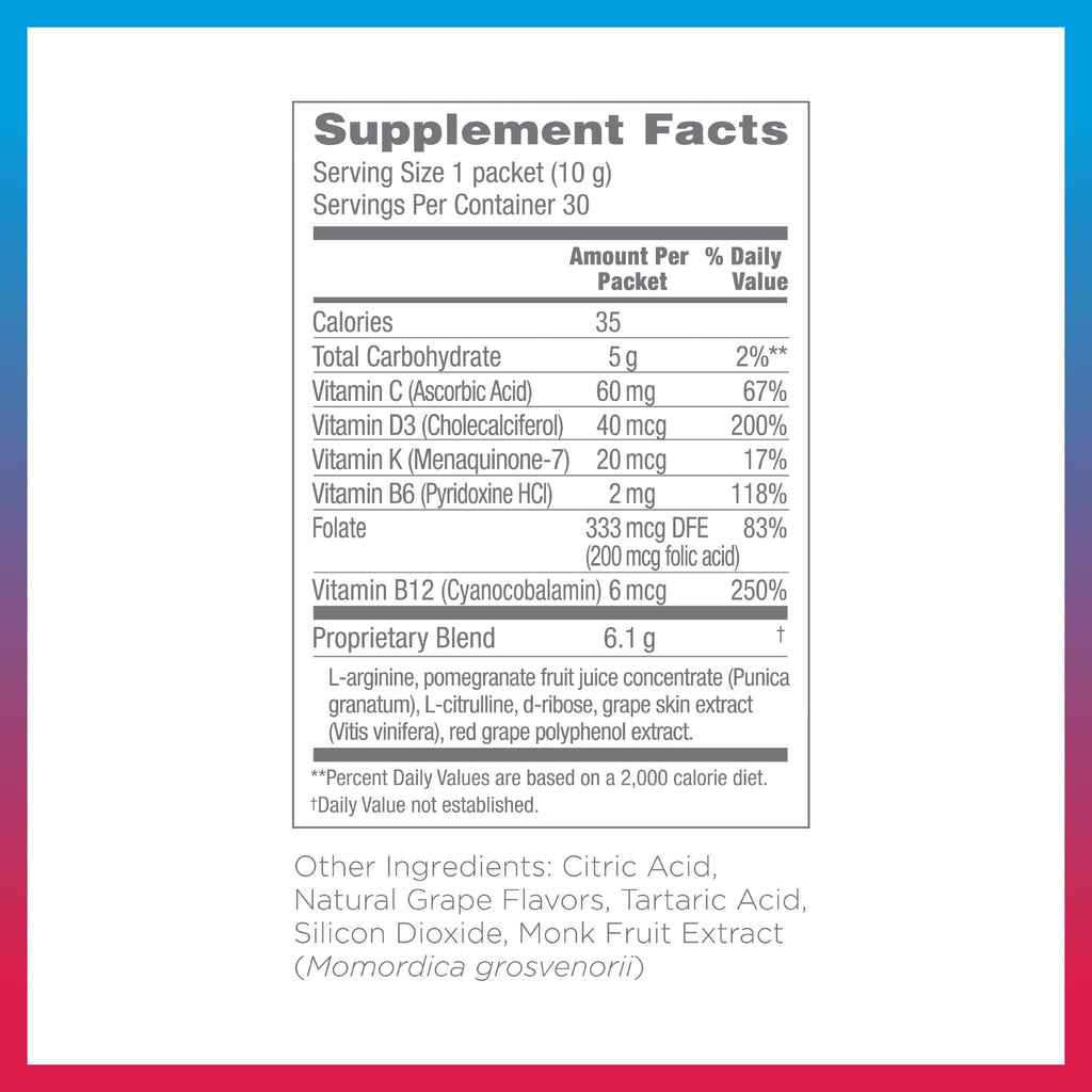 Synergy ProArgi-9 Plus L-Arginine Complexer - Grape, 30 Packets