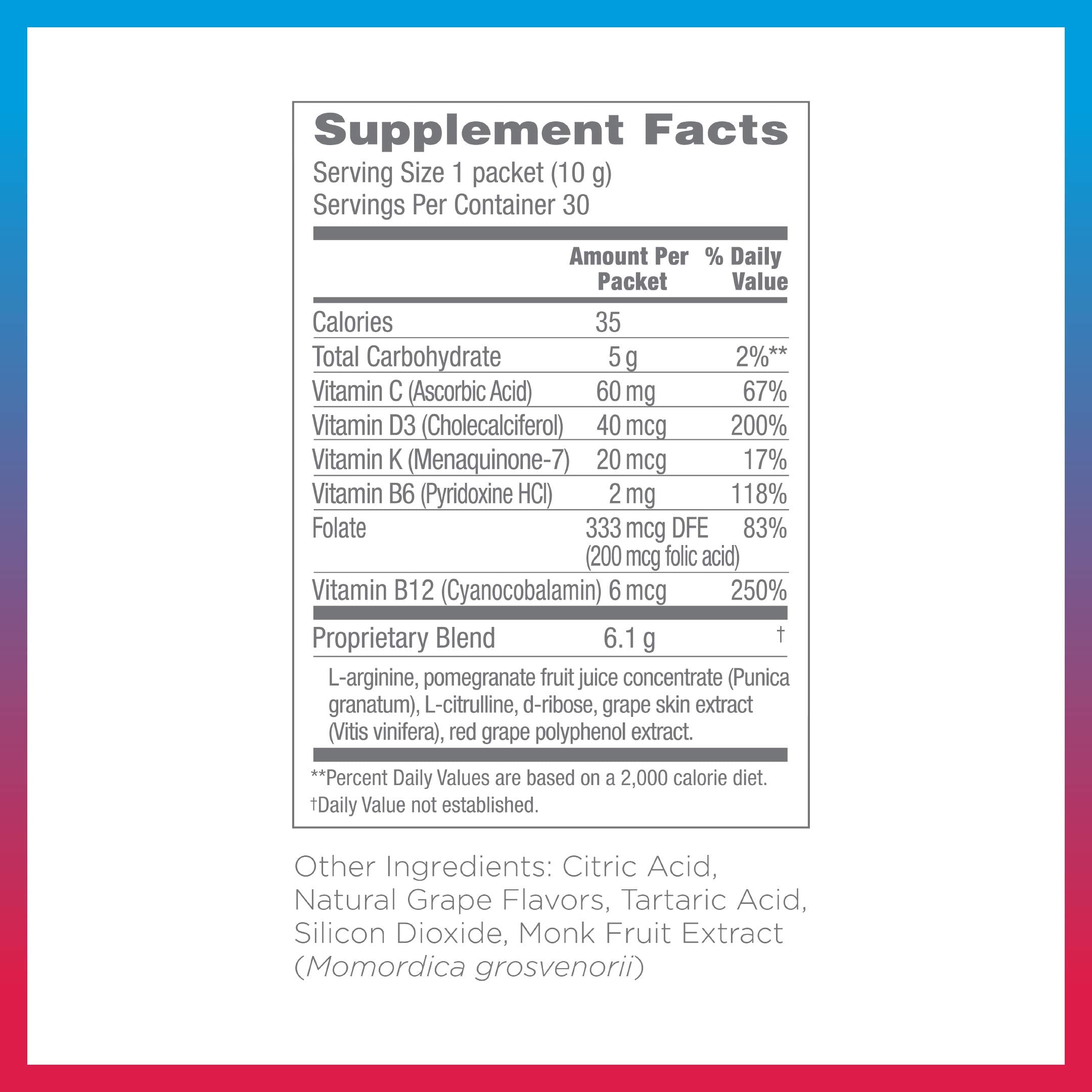 Synergy ProArgi-9 Plus L-Arginine Complexer - Grape, 30 Packets