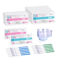 SYNTHGENE Ovulation & Pregnancy Test Kit – LH 25 & HCG 10, 25 Ovulation & 10 Pregnancy Tests, 35 Urine Cups