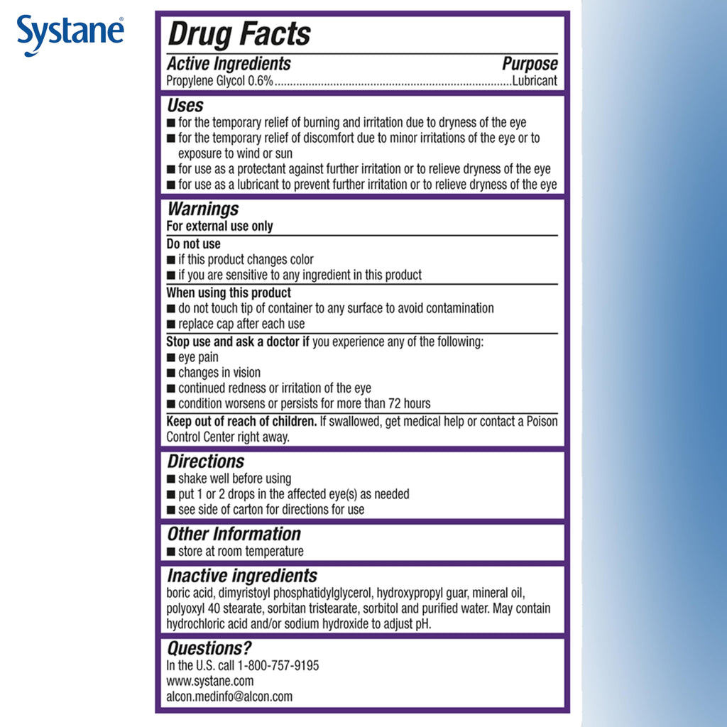 Systane COMPLETE PF Preservative-Free Dry Eye Drops – 2 x 10 mL, Safe with Contacts