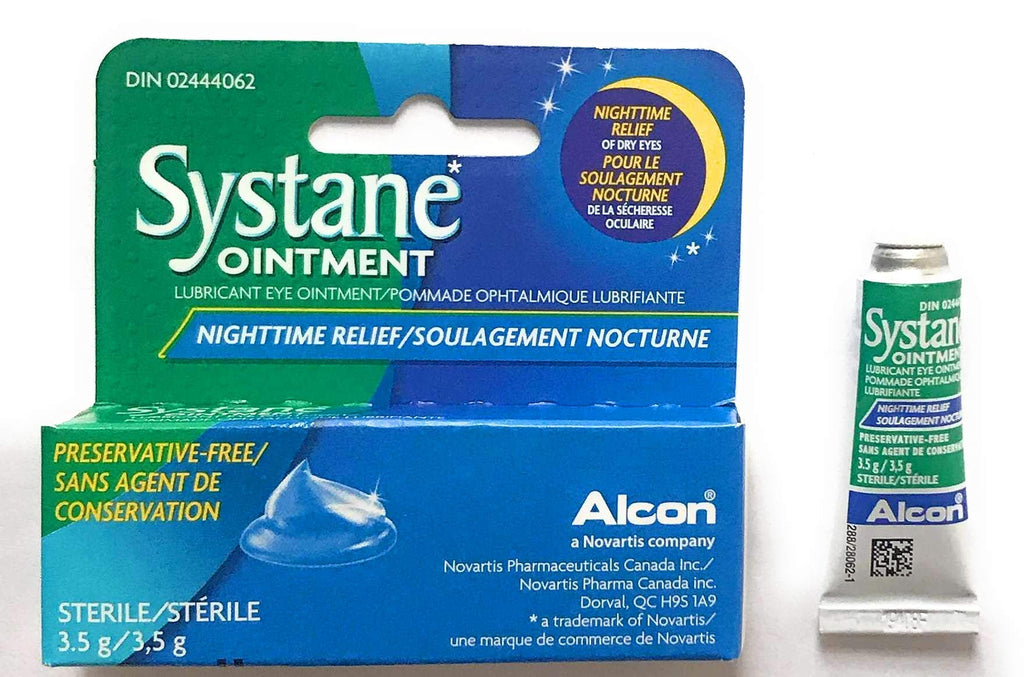 Systane Lub Eye Nighttime Ointment 3.5g (6 Pack) – Overnight Eye Lubricant