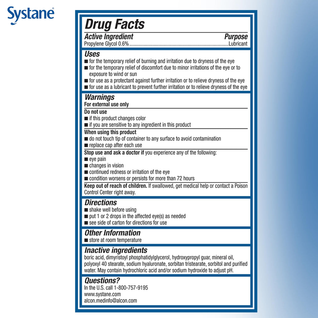 Systane PRO PF Multi-dose Preservative-Free Lubricant Eye Drops (2 Count) – Up to 12 Hours of Relief